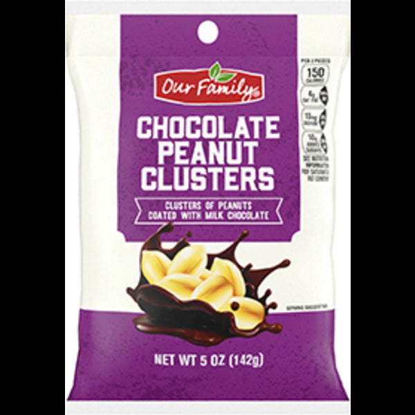 Our Family Chocolate Peanut Clusters Candy 5oz