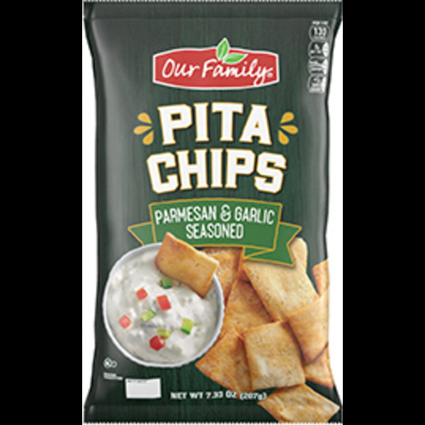 Our Family Parmesan & Garlic Pita Chips 7.33oz