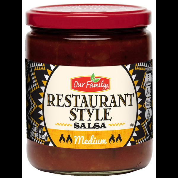 Our Family Medium Restaurant Style Salsa 15.5oz