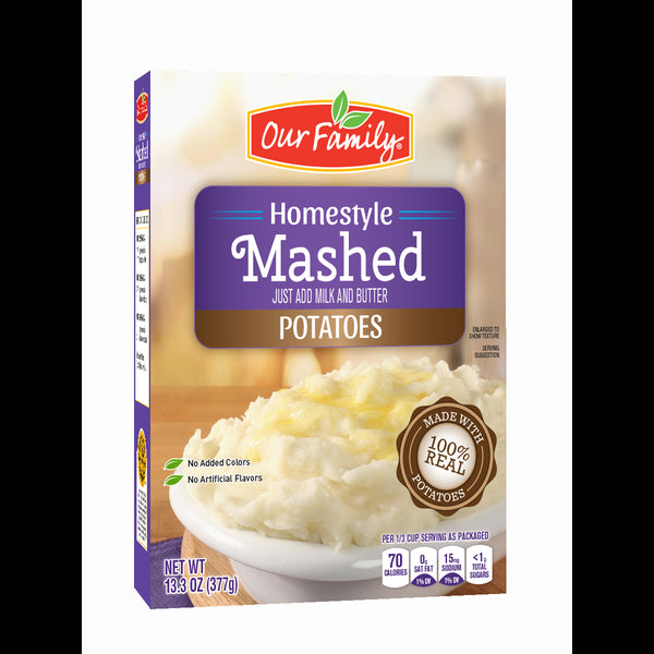 Our Family Homestyle Instant Mashed Potatoes 13.3oz