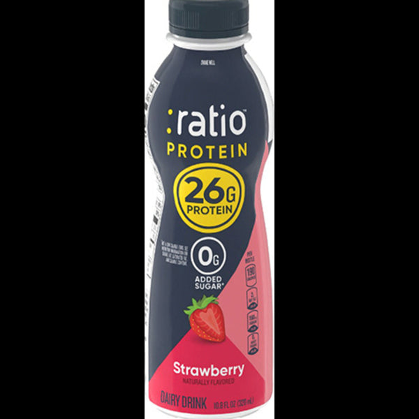 Ratio Protein Strawberry Dairy Drink 10.8fl oz
