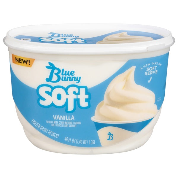 Blue Bunny Soft Vanilla Ice Cream 46oz