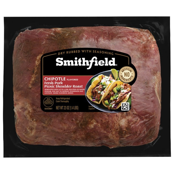 Smithfield Chipotle Flavored Fresh Pork Picnic Shoulder Roast 23oz