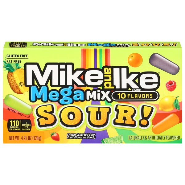 Mike & Ike Sour Mega Mix 4.25oz