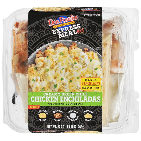 Don Pancho Creamy Green Chile Chicken Enchilada Express Meal Kit 27oz