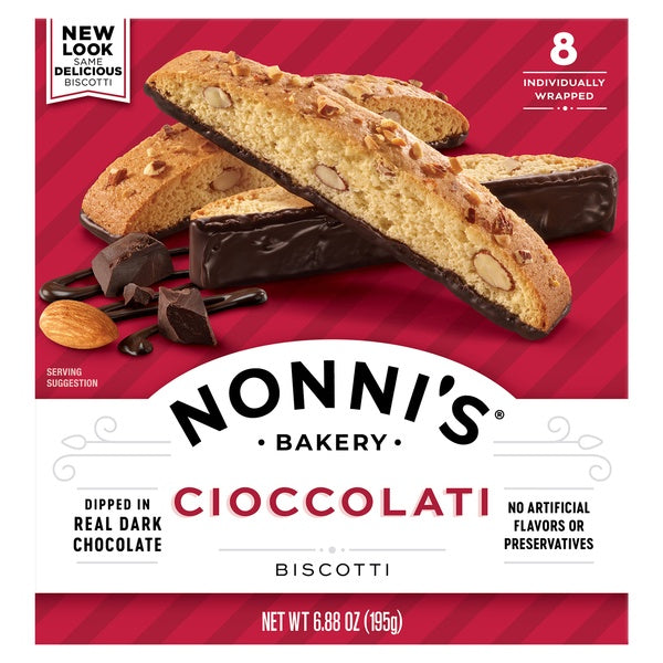 Nonni's Bakery Cioccolati Biscotti 8ct