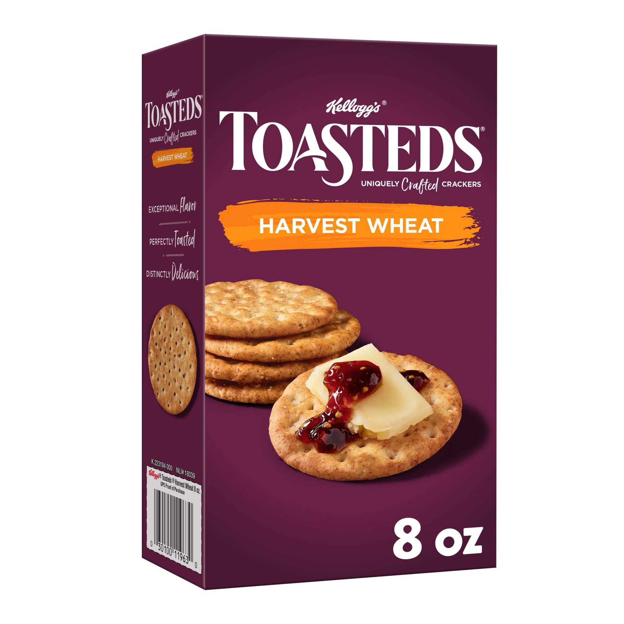 Kellogg's Toasteds Harvest Wheat Crackers 8oz