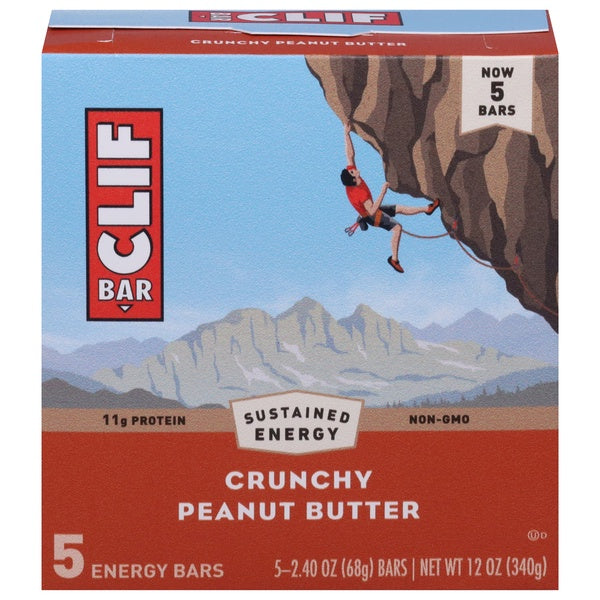 Clif Bar Crunchy Peanut Butter Energy Bars 5ct