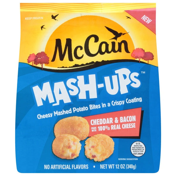 McCain Mash-Ups Cheddar & Bacon Mashed Potato Bites 12oz