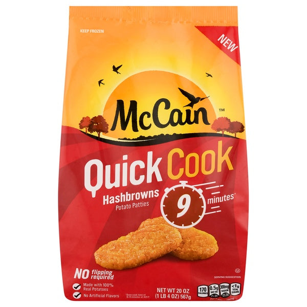 McCain Quick Cook Hashbrowns Potato Patties 20oz