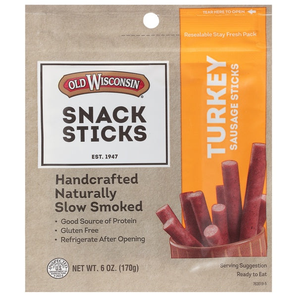 Old Wisconsin Turkey Sausage Snack Sticks 6oz