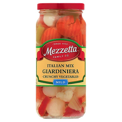 Mezzetta Mild Italian Mix Giardiniera Crunchy Vegetables 16fl oz