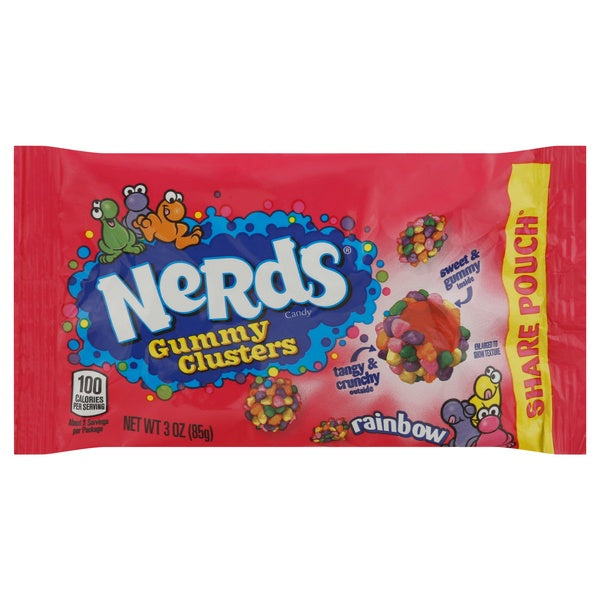 Nerds Rainbow Gummy Clusters Share Pouch 3oz