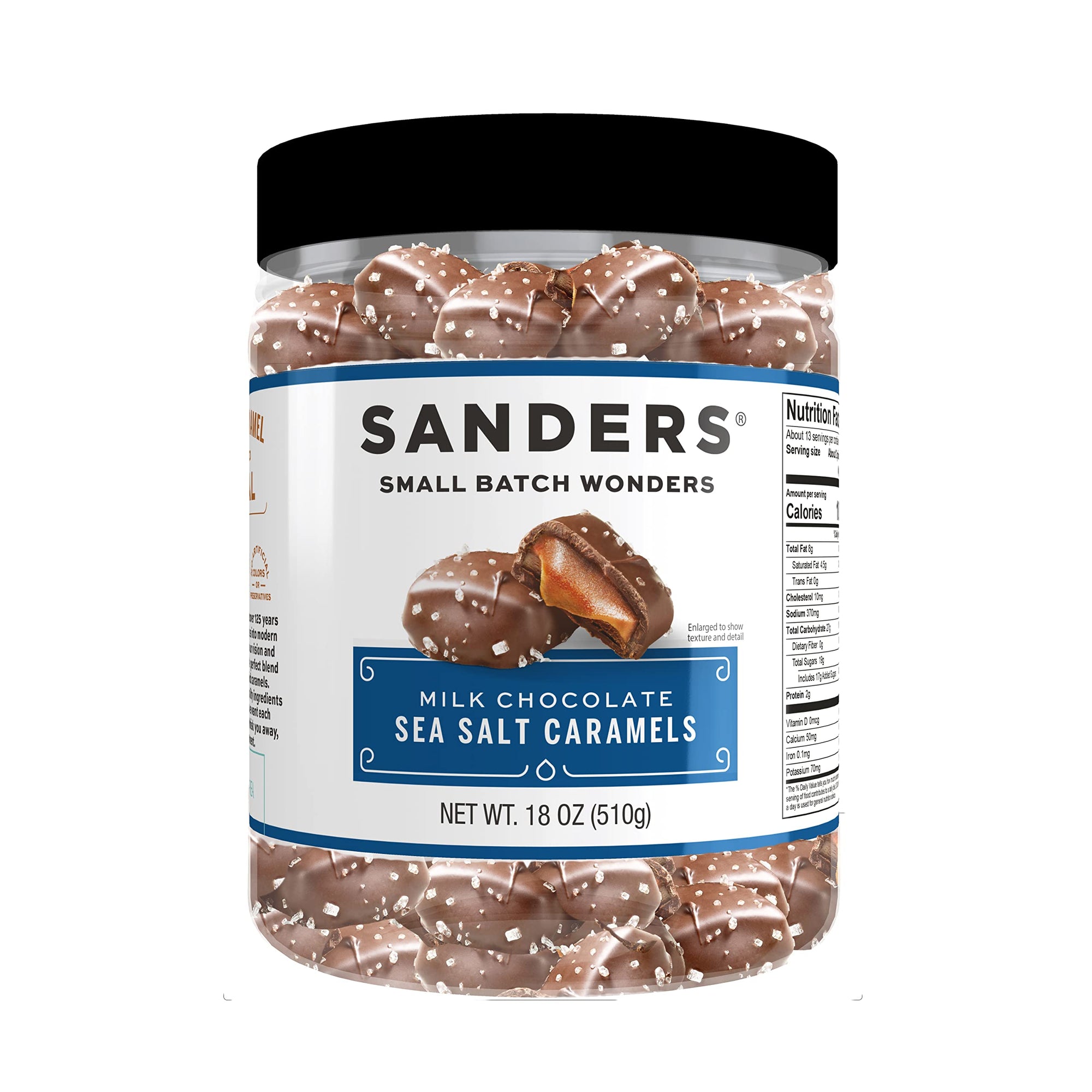 Sanders Milk Chocolate Sea Salt Caramels 18oz