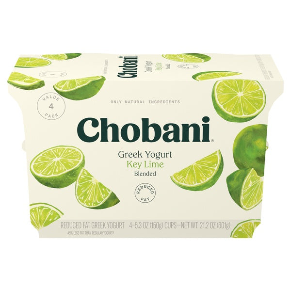 Chobani Key Lime Blended Greek Yogurt 5.3oz x 4ct