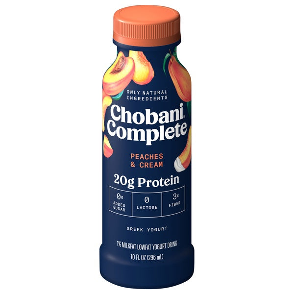 Chobani Complete Peaches & Cream Greek Yogurt Drink 10fl oz