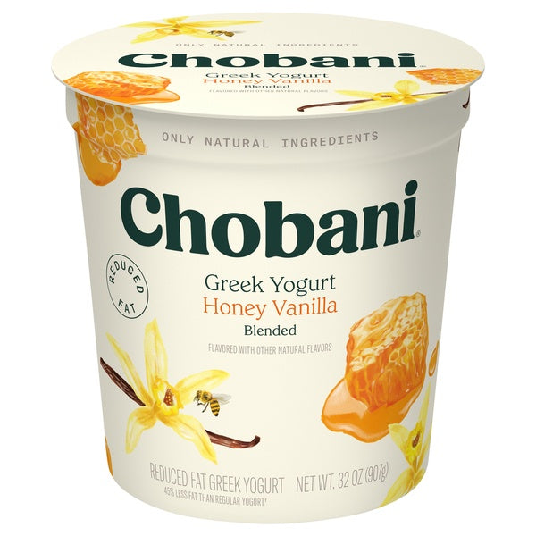 Chobani Honey Vanilla Blended Greek Yogurt 32oz