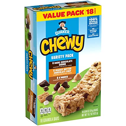 Quaker Variety Chewy Granola Bars 18ct