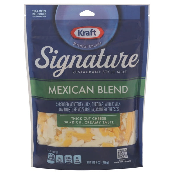 Kraft Signature Mexican Blend Shredded Cheese 8oz