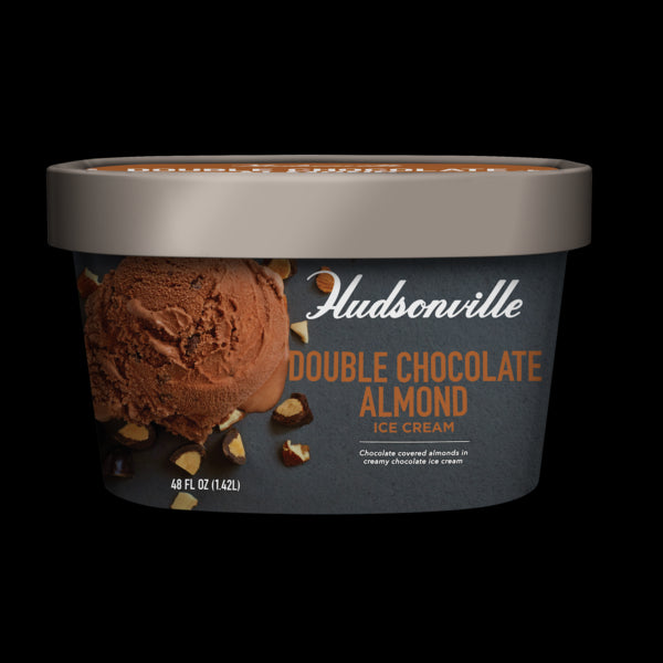 Hudsonville Double Chocolate Almond Ice Cream 48oz