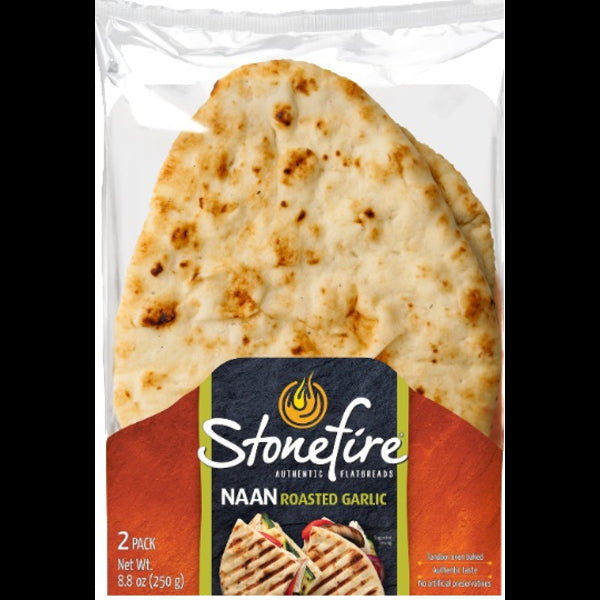 Stonefire Roasted Garlic Naan Flatbread 2ct