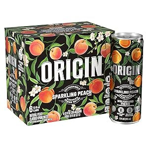 Origin Sparkling Peach Flavored Spring Water 6ct