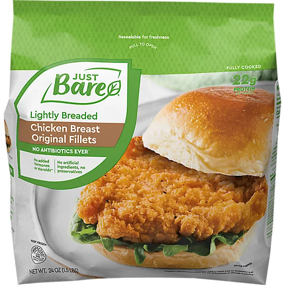 Just Bare Lightly Breaded Chicken Breast 24oz