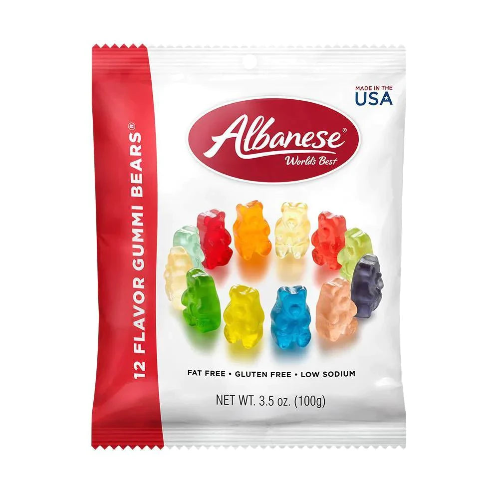 Albanese 12 Flavor Gummi Bears 3.5oz