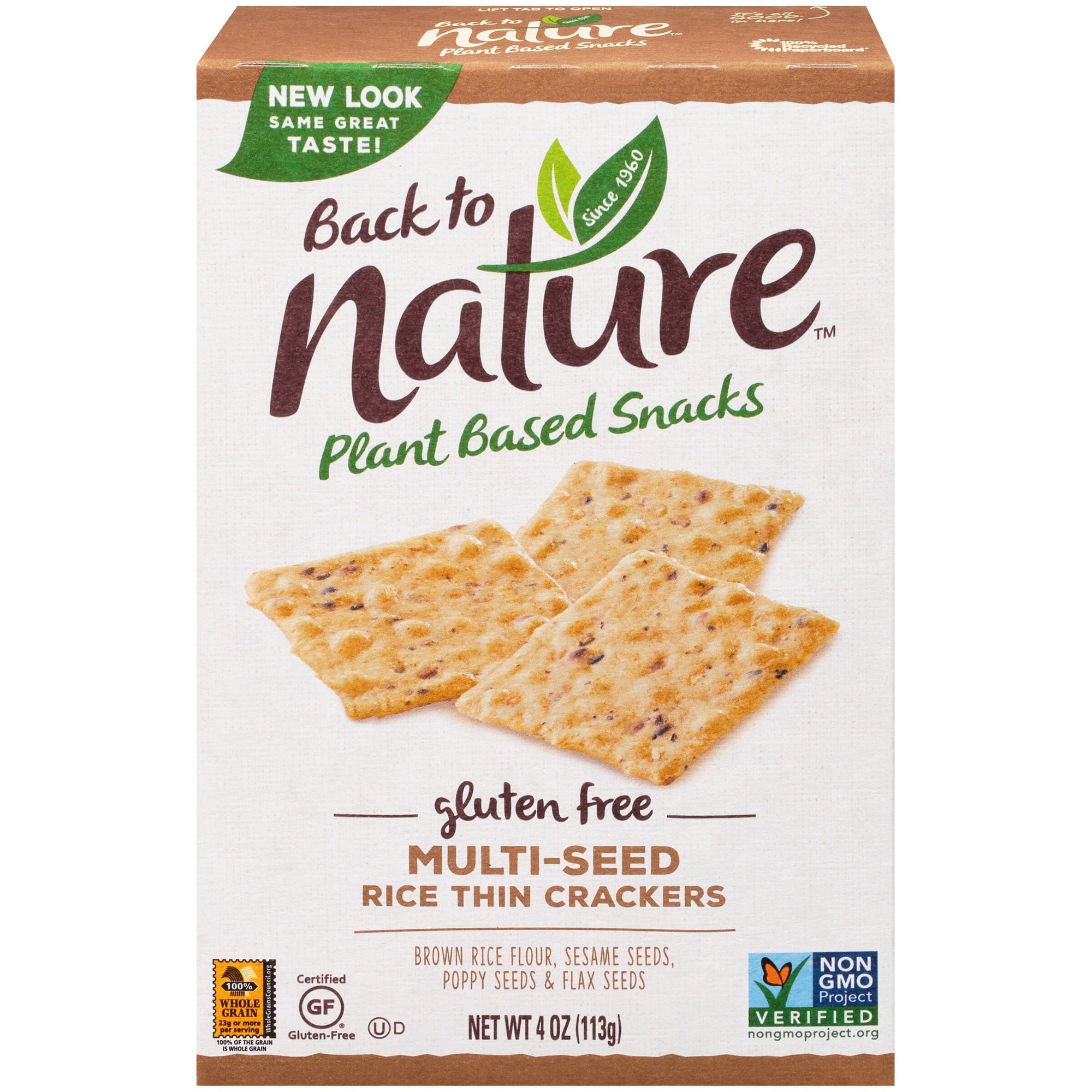 Back to Nature Multi-Seed Rice Thin Crackers 4oz