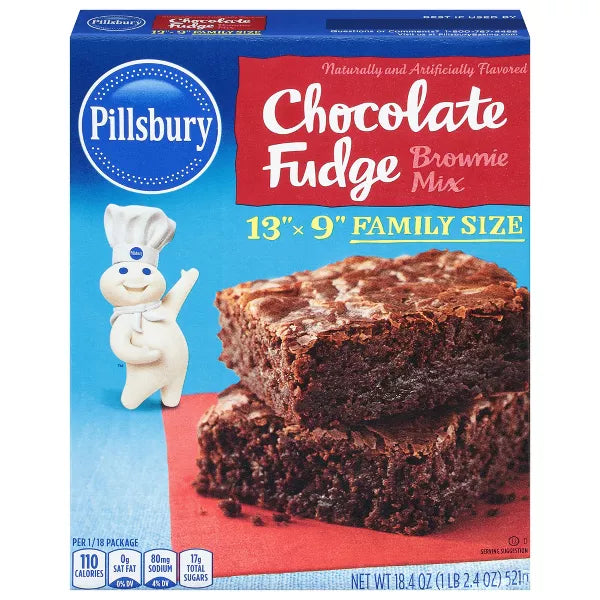 Pillsbury Chocolate Fudge Brownie Mix 19.5oz