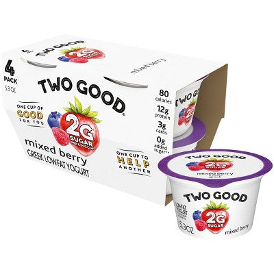 Two Good Mixed Berry Greek Yogurt 5.3oz x 4