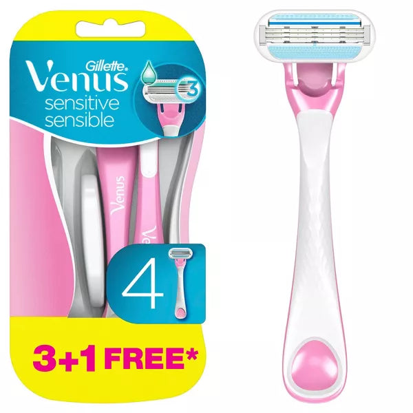 Gillette Venus Sensitive 3 Blade Disposable Razor 3Ct