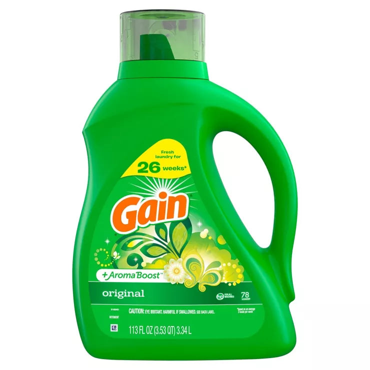 Gain + Aroma Boost Original Laundry Detergent 113fl oz