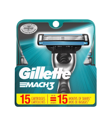 Gillette Mach 3 Men's Razor Blades 15ct