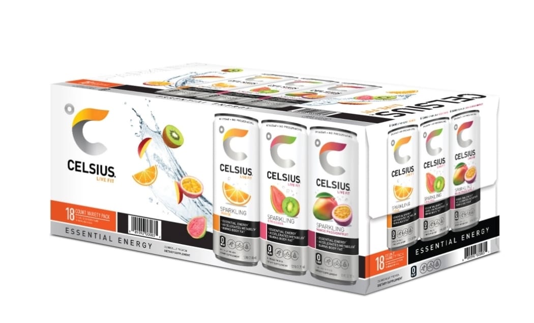 Celsius Live Fit Sparkling Energy Drink Variety Pack 18ct