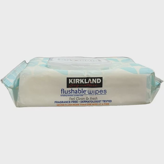 Kirkland flushable wipes 64ct