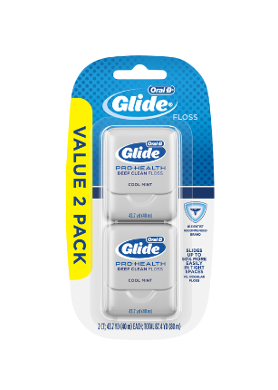 Oral B Glide Pro Health Floss Cool Mint 2ct