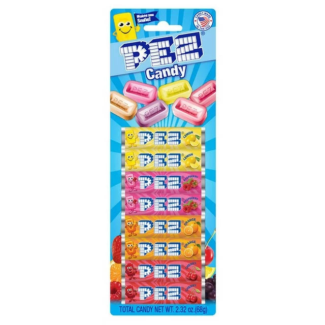 Pez Candy Refill Pack Mixed Fruit 6ct