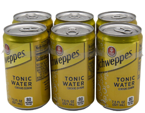 Schweppes Tonic Water Cans 7.5fl oz x 6