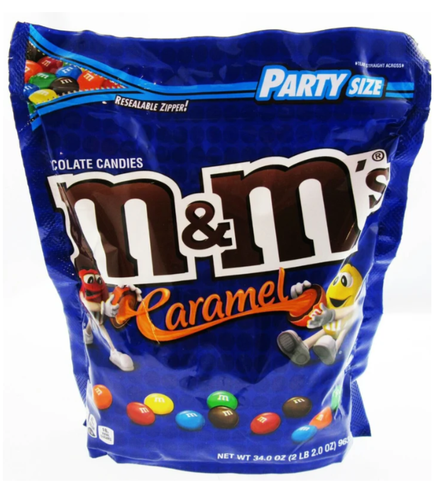 M&M's Caramel Party Size Chocolate Candies 34oz