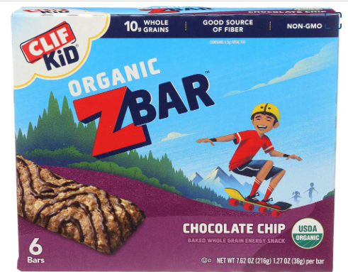 Clif Kid ZBar Chocolate Chip Snack Bar 6ct