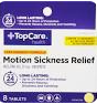 Top Care Motion Sickness Relief 8 Tablets