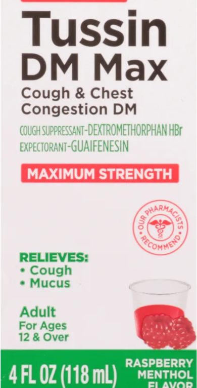 Top Care Tussin DM Max Cough & Chest Congestion 4fl oz