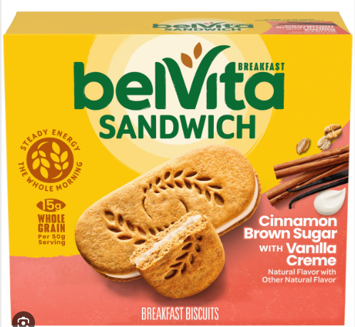 Belvita Cinnamon Brown Sugar w/ Vanilla Creme Sandwich 5ct