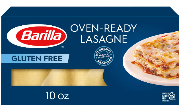 Barilla Gluten Free Oven Ready Lasagne 10oz