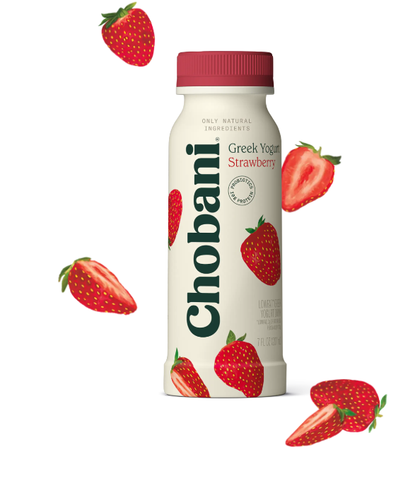 Chobani Strawberry Greek Yogurt Drink 7fl oz x4