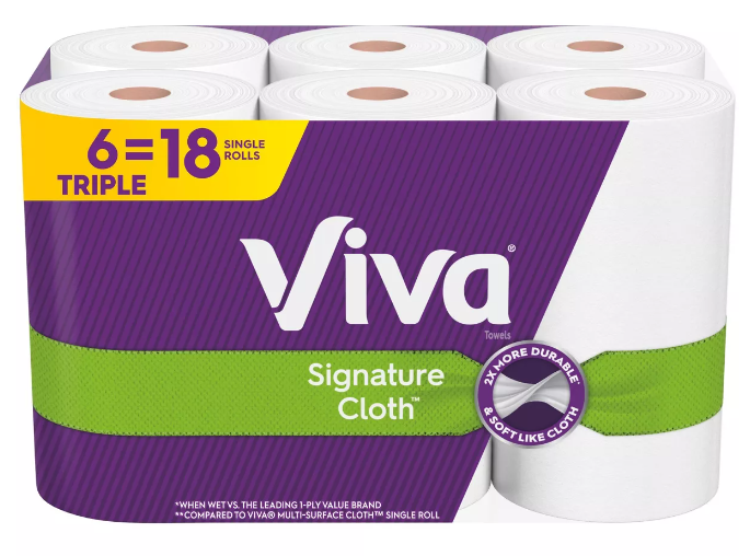 Viva Paper Towel 6 Triple Rolls