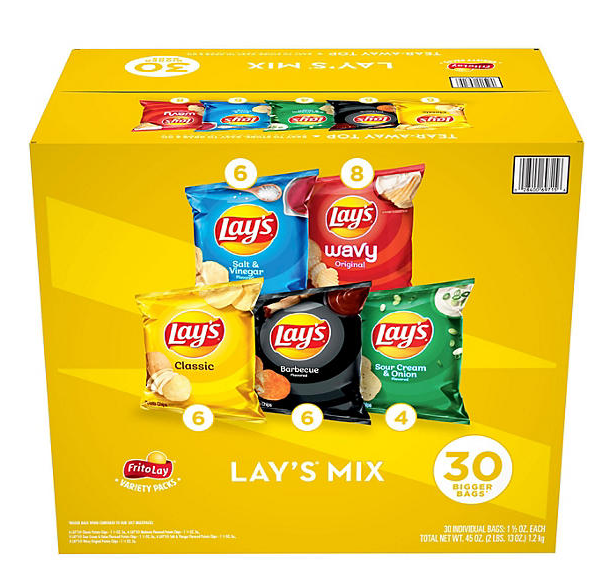 Frito Lay Lay's mix 1.5oz x 30 ct