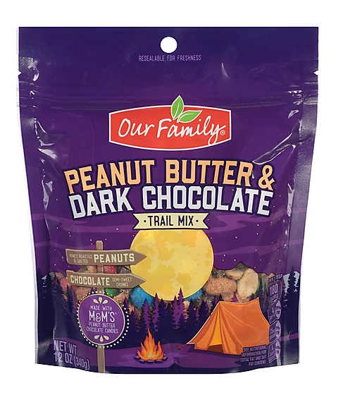 Our Family Peanut Butter & Dark Chocolate Trail Mix 12oz