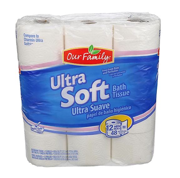 Our Family Ultra Soft Bath Tissue 9ct